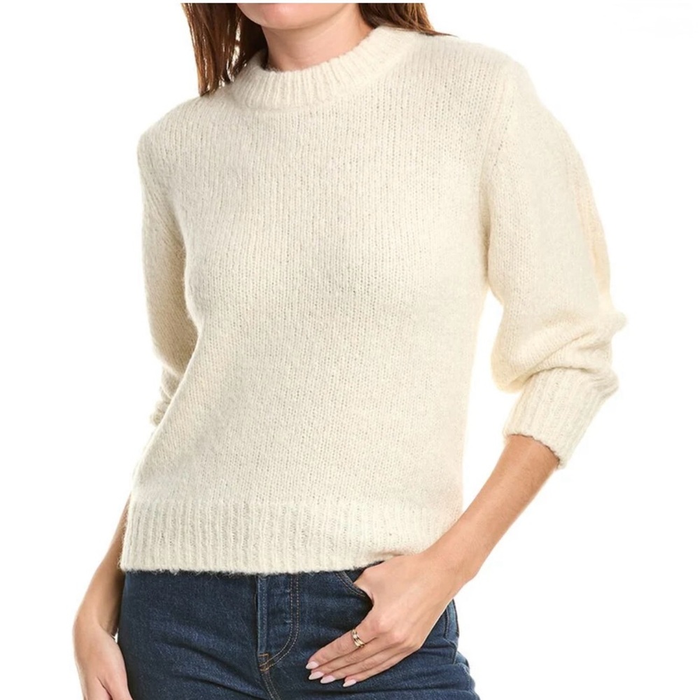 A.L.C Bowery Alpaca and Merino Wool Blend Cream Sweater size S